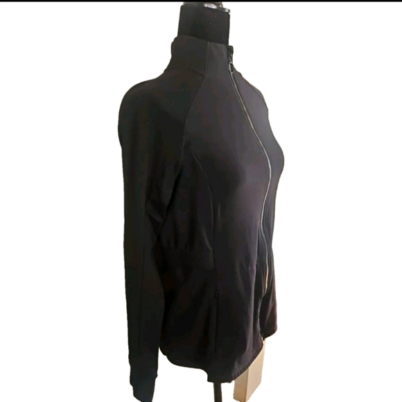 Fabletics Womens Black Trinity Performance Jacket  Lightweight Athletic Jacket M - Picture 5 of 13